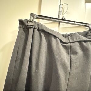 Classic Black Pleated Trousers